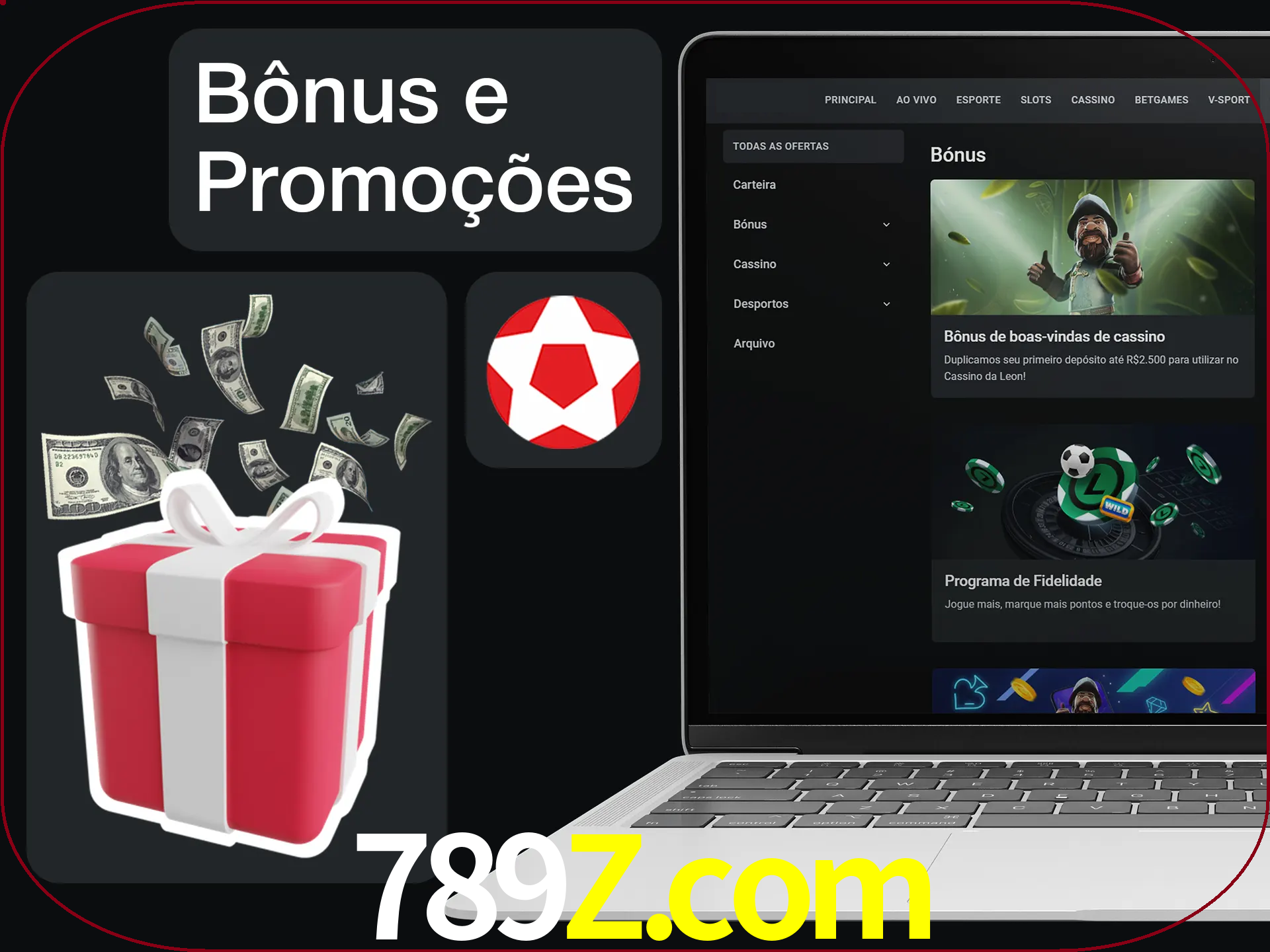 Verifique se há novos bônus e promoções.