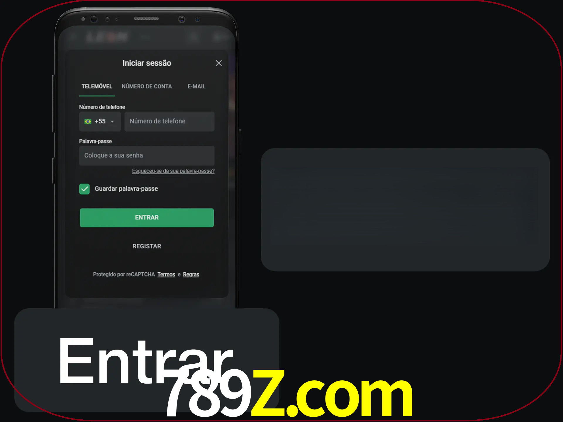 Faça o login para começar a apostar e jogar no cassino.